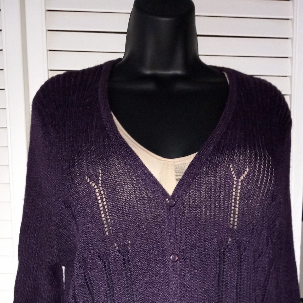 Plum Peak-a-boo Button-Down